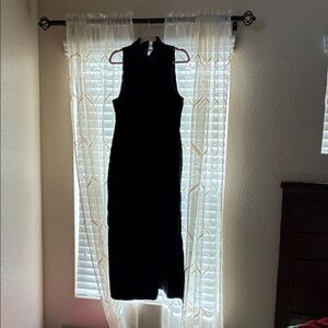Zara Black Sleeveless Maxi Dress
